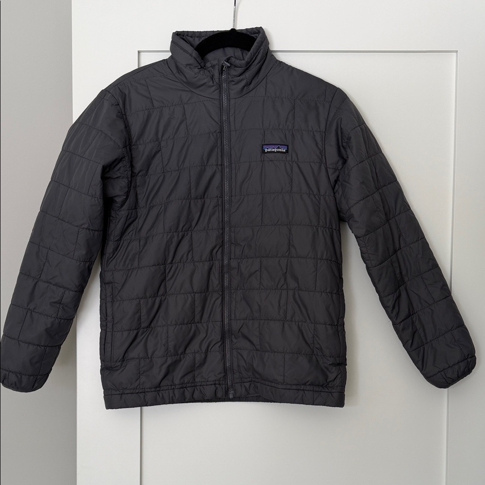Patagonia Boys Dark Gray Puffer Jacket